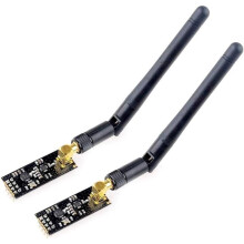 2 Set NRF24L01+PA+LNA Trådlös Modul med Antenn 1100 Meter Långdistans, Sändtagare Kommunikationsmodul