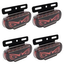 Car Truck Eyelash Eye Side Light DRL Running Light Clearance Lamp Warning Lights Rear Taillight Red