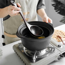 Houten Pollepel Set Lange Steel Soep Pollepel voor Pot & Kom Anti-Aanbak Houten Set voor Koken Opscheplepels