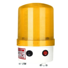 Volume Control Magnetic Indicator Light with Adjustable Sound and Strobe for 24V Yellow