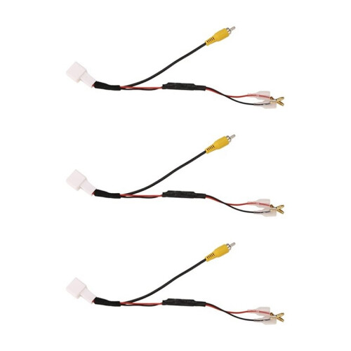 Car Backup Camera Wiring Harness 4-Pin Cable Plug Adapter Navigation Connector for