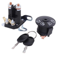 ZD-017 Grasmaaier Sleutelschakelaar en Solenoïde Relay Combo Kit - Compleet Set voor Tuinmachines