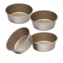 4pcs Bread Hamburger Bun Molds 4 Inch Round Bread Cake Trays for Birthday Party Wedding Anniversary
