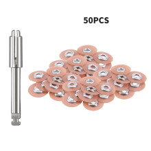 50 Stuks Afwerkings- en Polijstschijven Kit Composieten Keramiek en Glas Ionomer Materialen 9.5mm Middelmatige Zand
