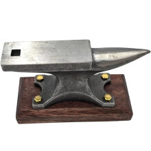 1,7 Lbs  Horn Amboss, Ambosse für die Schmiedekunst, Kleiner Einzelhorn-Schockabsorbierender Sockel, Amboss für die Schmuckherstellung