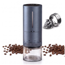 Portable Electric Coffee Grinder USB Rechargeable Stainless Steel Burr Mill Automatic Stop Grind Coffee Grinder