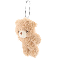 Khaki Mini Bear Stuffed Animal Keychain 12x8x4 in 1 Pack
