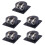 5X Square Shape Double Binding Post Type Speaker Box Terminal Cup Black 2