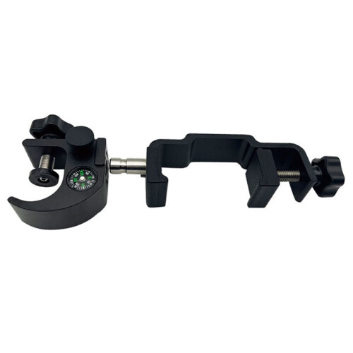 Universal Corrosion-Resistant GNSS GPS Pole Clamp with Compass & Open Data Collector Cradle Mount
