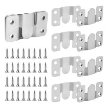 50 Pcs Interlocking Flush Mount Bracket Picture Hanging Hooks Stainless Steel Heavy Duty Photo Frame Hook Large Picture