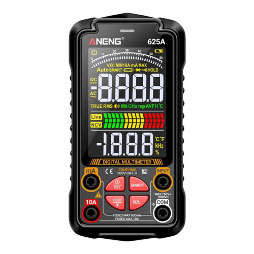 ANENG 625A  Digital Multimeter, True RMS Auto-Ranging Multimeter, 6000 Counts AC/ Voltage/Current Tester with NCV