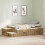 VidaXL vidaXL Storage Bed Frame Artisan Oak 80 cm Engineered Wood 1
