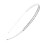 Rhinestone Bridal Headband Silver 4 pcs 6