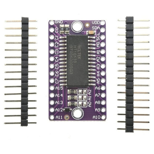 HT16K33 16x8 LED Dot Matrix Drive Control Module Digital Tube Driver Development Board