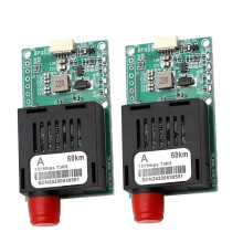 2PCS 60KM TTL Optical Transceiver Module Optical Transceiver FC/UPC TTL Fiber Transceiver Optical Terminal Equipment TX