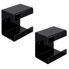 2Pack Clear Acrylic Paper Towel Holder Countertop Napkin Dispenser for Z-Fold C-Fold MultiFold Trifold Paper Black