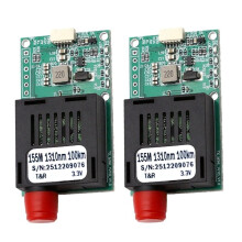2PCS 100KM TTL Optical Transceiver Module Optical Transceiver FC/UPC TTL Fiber Transceiver Optical Terminal Equipment TX