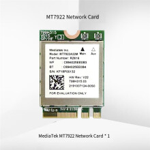 WiFi 6E MT7922 M.2 Wireless Card BT 5.3 Tri Band 2.4G/5G/6Ghz Network Adapter 802.11AX Wireless Card Win 10/11