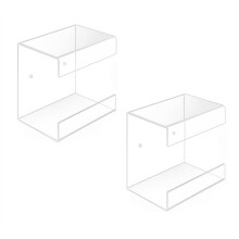 Pack de 2 Supports en Acrylique Transparent pour Essuie-Tout, Distributeur de Serviettes de Table pour Papier Z-Fold, C-Fold, MultiFold, Trifold