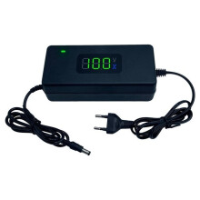 42V 2A Digital Display Lithium Battery Charger DC5525 Plug Power Supply Adapters with Cooling Fan EU Plug