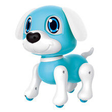 Blue Robot Dog Toy Gesture-Controlled Smart Following ABS