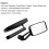 Motorcycle Side Rearview Mirrors Black 5