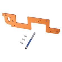 Arcs Grooving Auxiliaries Tool Aluminum Wood Grooving Guide Arcs Grooving Mold Woodworking Round Corner Radius Templates