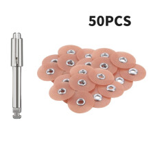 50 Stuks Afwerkings- en Polijstschijven Set voor Composieten, Keramiek en Glas Ionomeer Materialen 12,7 mm Hars Schuren Medium Zand