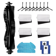 Replacement Parts Kit for Bobsweep Pet24-7-913 24-7-213 Dustin Self-Emptying Robot Vacuum Ultravision Robot Vacuum 17pcs