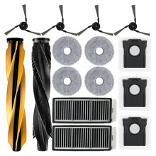 Vervangingsaccessoireskit voor L60 Ultra PE Robotstofzuiger Hoofdzijborstel Filter Mop Stofzak 15 Stuks