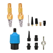 Screw- Inflator Nozzle Valve Adapter Kit, Brass Air Compressor Converter for Paddle Boards, Boats, Kayaks