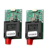 2PCS 25KM TTL Optical Transceiver Module Optical Transceiver FC/UPC TTL Fiber Transceiver Optical Terminal Equipment TX