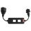 For KJ79 Series EU  Splitter 10X, 15A MAX with Voltage Tester Hole Clamp Meter Splitter Socket EU Plug 1