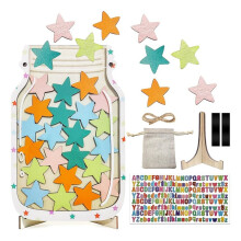 Magnetic Reward Jar for Kids - Star Jar Reward System for Positive Habit Building and Motivation