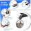 Electric Bike Mirrors Foldable Adjustable Convex Lens 1 Pair 3