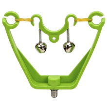 Double Bell Fishing Rod Holder Alarm Indicator Fishing Accessories Tackle Sound Alarm Rod Holder