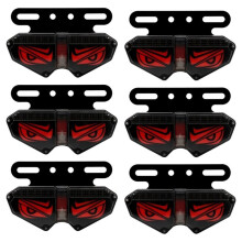 LED Truck Side Marking Warning Light Eye Dynamic Flowing LED Taillight Super Bright Motorcycle Signal Light Red
