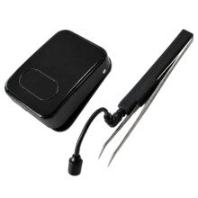 Pince à Épiler Sans Fil 1W avec Lumière UV LED pour Extension de Cils, Système de Lampe Adhésive à Séchage Rapide Portable