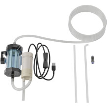 Cambia Acqua per Acquario Alimentato Tramite USB, 280 GPH, Bassa Rumorosità, Pompa di Aspirazione per Feci e Ghiaia, Potente Aspirazione.