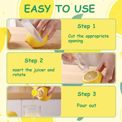 Manual Lemon Squeezer Compact Handheld 2-Pack 1