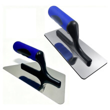 2Pieces Venetian Plaster Trowel Set,Drywall Tools for Finishing,Stainless Steel,Trapezoid Thinset Trowel,Concrete Tool