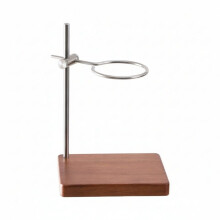 Wood Base Pour-over Dripper Stand Stainless Steel Adjustable Coffee Intended for Home Brewing, Drip Stand