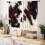 Brown Cowhide Curtains Western Print 2 Panel 55x39 Inch 2