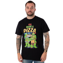 (X-Large) Teenage Mutant Ninja Turtles Short Sleeved T-Shirt (Mens Black)