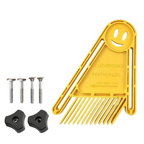 FeatherBoard Set for Woodworking Table Saws Engraving Machine, Double Featherboard, Push Block, for Workbenches