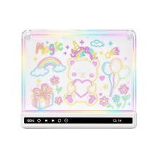 Tableau à Dessin LED avec Illumination Claire - Tableau à Dessin Lumineux avec 8 Modes de Couleur