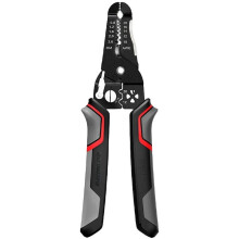 DELI 7-in-1 Wire Stripper Pliers, Multi-Function Electrician Tool for Stripping, Cutting, Crimping, 4Cr13 Steel, Ergonomic Grip