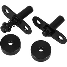 1Set Heavy Duty Screen Door Pivot Hinge Black Spring Loaded Adjustable Rotating Shaft for Folding Screens Partitions