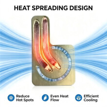 Heat Pipe Plate for Mobile Phone Cooler, Uniform Heat Dissipation Plate, Increases Heat Dissipation Area for Smartphones