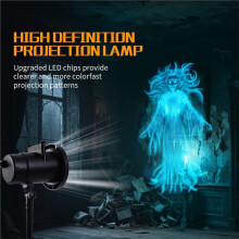 Halloween Projector Lights Outdoor Halloween Projector Light Halloween Projection Lamp for Yard Garden EU PLUG